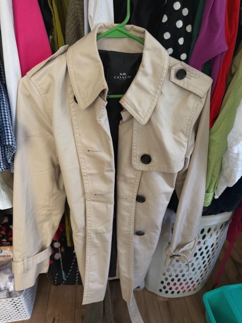 Coach Beige Women's Trench Coat